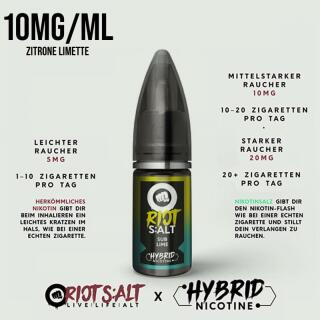 Riot Squad Nikotinsalz - Sub Lime 10ml 10mg/ml