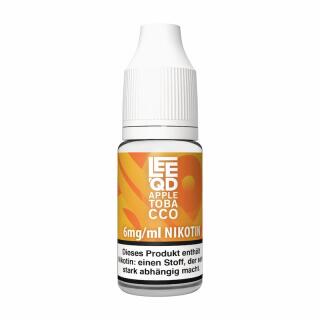 LEEQD Tabak 10 ml Liquid 6 mg/ml Apple Tobacco