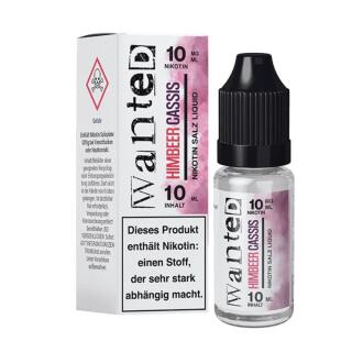 Wanted Overdosed Nikotinsalz Liquid 10ml - Himbeer Cassis 10mg/ml