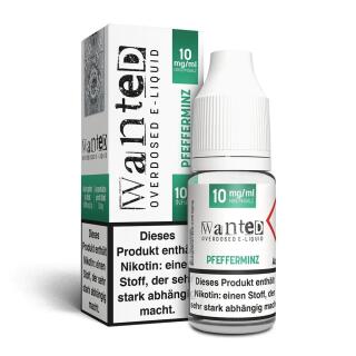 Wanted Overdosed Nikotinsalz Liquid 10ml - Pfefferminz 10mg/ml