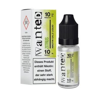 Wanted Overdosed Nikotinsalz Liquid 10ml - Zitrus 20mg/ml