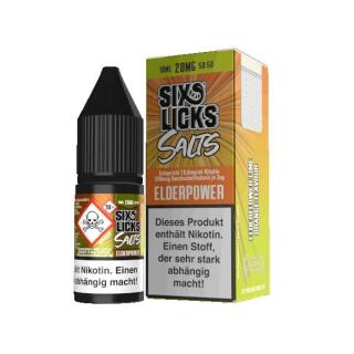 Six Licks Nikotinsalz - Elderpower 10ml 20mg/ml