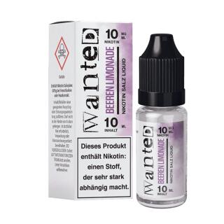 Wanted Overdosed Nikotinsalz Liquid 10ml - Beeren Limonade 10mg/ml