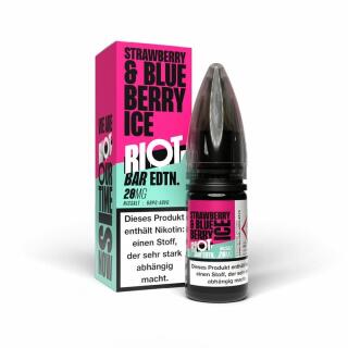 Riot Salt 10ml BAR EDTN - Strawberry Blueberry Ice 20mg/ml