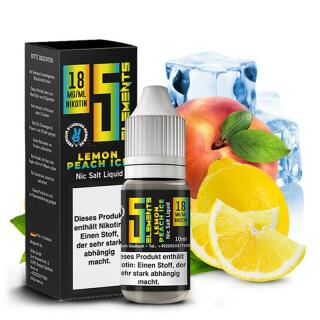 5 EL Nikotinsalz - Lemon Peach Ice 10ml 10mg/ml