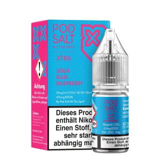 Pod Salt Xtra Nikotinsalz - Sour Blue Raspberry 10mg/ml