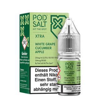 Pod Salt Xtra Nikotinsalz - White Grape Cucumber Apple 20mg/ml