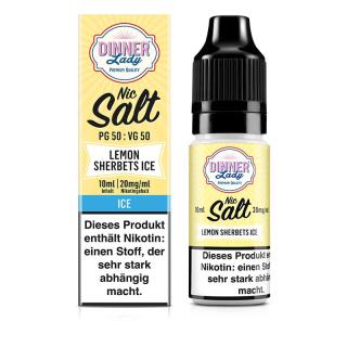 Dinner Lady Nikotinsalz - Lemon Sherbets Ice 10ml 10mg/ml