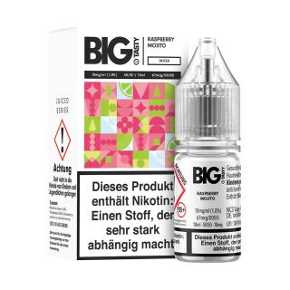 Big Tasty Nikotinsalz Liquid 10ml - Raspberry Mojito 10mg/ml