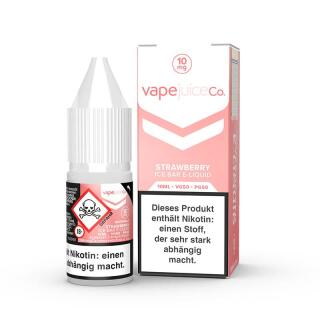 Vape Juice Ice Bar Nikotinsalz Liquid 10ml - Sweet Strawberry 10mg/ml