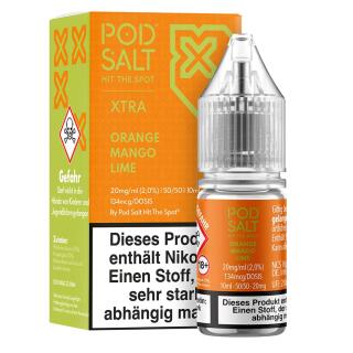 Pod Salt Xtra Nikotinsalz - Orange Mango Lime 20mg/ml