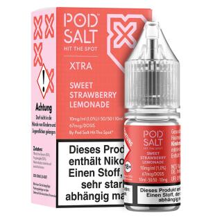 Pod Salt Xtra Nikotinsalz - Sweet Strawberry Lemonade 10mg/ml