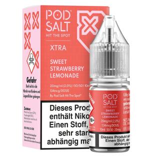 Pod Salt Xtra Nikotinsalz - Sweet Strawberry Lemonade 20mg/ml