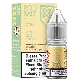 Pod Salt Xtra Nikotinsalz - Lemon Lime Sorbet 10mg/ml