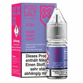 Pod Salt Xtra Nikotinsalz - Grape Berry Burst 10mg/ml