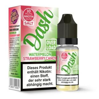 Dash Overload Nikotinsalz - Watermelon Strawberry Candy 10ml 20mg/ml