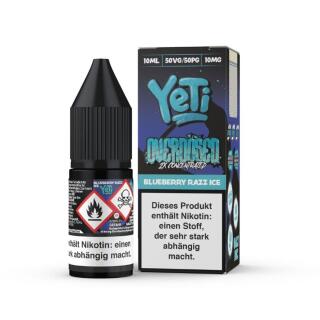 Yeti Overdosed Nic Salt - Blueberry Razz Ice 10mg/ml