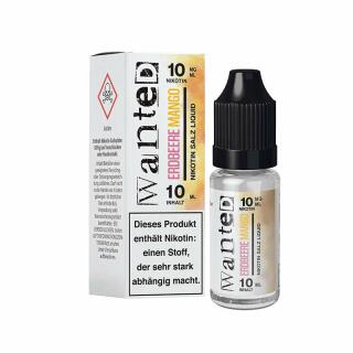 Wanted Overdosed Nikotinsalz Liquid 10ml - Erdbeere Mango 10mg/ml