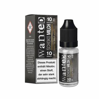 Wanted Overdosed Nikotinsalz Liquid 10ml - Schokomilch 10mg/ml