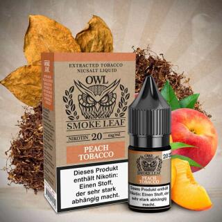 OWL Nikotinsalz Liquid 10ml - Smoke Leaf Peach Tobacco 20mg/ml