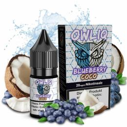 OWLIQ Nikotinsalz 10ml - Blueberry Coco