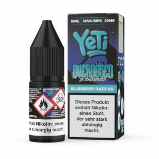 Yeti Overdosed Nic Salt - Blue Sour Razz 20mg