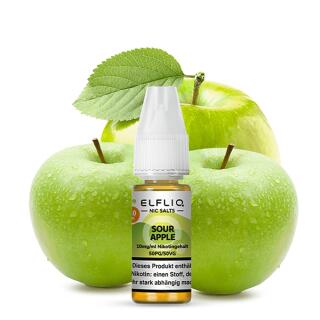 Elfliq by Elfbar Nikotinsalz 10ml Liquid - Sour Apple 10mg/ml