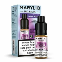 Maryliq Nikotinsalz by Lost Mary 10ml Liquid - Blueberry Sour Raspberry 10mg/ml