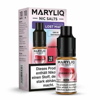 Maryliq Nikotinsalz by Lost Mary 10ml Liquid - Cherry Ice 10mg/ml