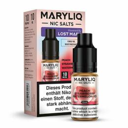 Maryliq Nikotinsalz by Lost Mary 10ml Liquid - Peach Strawberry Watermelon Ice 20mg/ml