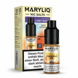 Maryliq Nikotinsalz by Lost Mary 10ml Liquid - Pineapple Ice 10mg/ml