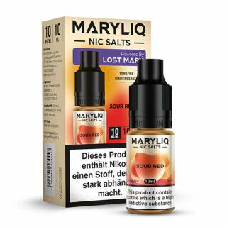 Maryliq Nikotinsalz by Lost Mary 10ml Liquid - Sour Red 20mg/ml